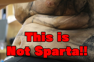 Illustration for article titled Shirtless Spartan Warrior Cosplay Made Easy!